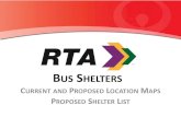BUS SHELTERS...-- Phase 16 -- 28 Shelters proposed, not yet funded -- Phase 17 -- 22 Shelters proposed, not yet funded -- All locations must receive proper permits from the Department