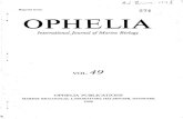Reprint from 274 OPHELIA - nhm · OPHELIA. Internationa Journal l of Marine Biology Ophelia is published by Ophelia Publications, a non-profit organization publishing literature in