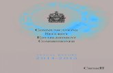 ANNUAL REPORT 2O14 -2O15 · ANNUAL REPORT 2014 –2015 • TABLE OF CONTENTS Biography of the Honourable Jean-Pierre Plouffe, C.D. /2 CommissionerOs Message /3 Mandate of the Communications