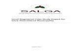 Local Regulation Case Study Report for Chris Hani District …salga.org.za/khub/documents/Documet Library/Case Studies... · 2018. 7. 2. · Time Event 2003 Powers & Functions devolved