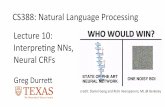 CS388: Natural Language Processing Lecture 10: Interpre=ng …gdurrett/courses/fa2019/... · 2019. 10. 1. · Barack Obama will travel to Hangzhou today for the G20 mee>ng . PERSON