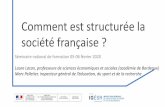 Comment est structurée la société françaiseses.enseigne.ac-lyon.fr/spip/IMG/pdf/diapo_socio... · Références programme de première : ... 2014. L’éloignement vis-à-vis des