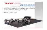 AOK1, AOK2, AOK3, AOK4 Adaptive Optics Kit User Guideecee.colorado.edu/ecen5606/2014/AOK1-UM01-Manual.pdf · 2014. 3. 24. · Adaptive Optics Toolkit Chapter 2: Safety 18182-D02 Rev