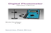 Digital Photometer · (electronic, mechanical, photocopying, recording, or otherwise) ... photometer combined with sophisticated electronics that control the lens opening and shutter