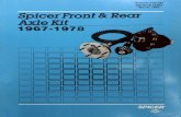 X510-8...X510-8 ii How to Use This Catalog This catalog contains applications and part listings for front and rear axles which fit vehicles from model years 1967-1978. For information