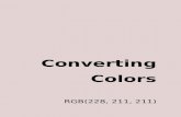 Converting Colors - RGB(228, 211, 211) · The RGB color 228, 211, 211 is a light color, and the websafe version is hex CCCCCC. A complement of this color would be 211, 228, 228, and