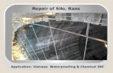 Repair of Silo, Raas · 2014. 10. 15. · Nitobond AR after 10 hours of proposed setting time of material and apply of Renderoc S2. Applying Renderoc RG, a low permeable, free flow,