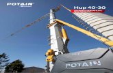 Hup 40-30 - The Manitowoc Company · 2020. 5. 6. · The Hup 40-30‘s compact design also makes erection and dismantling fast and easy with mimimum effort required from the operator.
