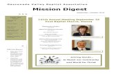 Gasconade Valley Baptist Association Mission Digest · 2016. 9. 25. · Missions Offering—Goal: $710,000. Phillip Rector, Director of Missions 4300 Highway B Bland, Missouri 65014-2332
