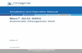 ACO-3901 Automatic Changeover Unit Installation and Operation … · 2020. 9. 29. · 1 of 1/December 2006 175-000190-00 Addendum ACO-3901 Automatic Changeover Unit Installation and