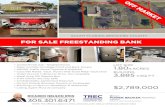 FOR SALE FREESTANDING BANK - LoopNet...FOR SALE FREESTANDING BANK 3,885 ±SQ FT 1.80 ±ACRES NOTE: This offering subject to errors, omissions, prior sales or withdrawal without notice