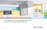 FREESTANDING APPLIANCES - Gorenje€¦ · The new generation of Gorenje ovens has a concealed shape within the upper part. Now the optimised airflow circulates inside the oven, circling