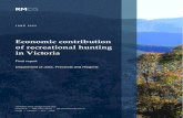 Economic contribution of recreational hunting in Victoria€¦ · Deer S 26% Duck T 46% Quail T 58% 28%. ECONOMIC CONTRIBUTION OF RECREATIONAL HUNTING IN VICTORIA ii Executive summary