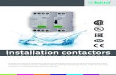 Installation contactors new - TME · Installation contactors are the most flexible switching devices for use in all types of applications. In electronic system provide reliable, safe