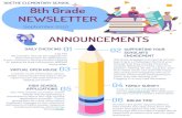 ANNOUNCEMENTS 8th Grade NEWSLETTER...2017/10/09  · To: Vahle Kourtney, Reply-To: Google Classroom Student work Inbox - Google Classroom Daily summary for Clarke Jun 8, 2020 kvahie@cps.edu