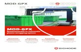 MOD-GPX - Signode Packaging Systems · 2019. 9. 20. · MOD-GPX Dimensions mm inch mm inch mm inch mm inch mm inch mm inch A 406 16* 510 20 710 28** 830 33 1220 48 1220 48 B 254 10