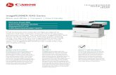 imageRUNNER 1643 Series Brochure · 2019. 11. 7. · 1643 Series can easily integrate into your network of Canon devices to help streamline and simplify management and maintenance.