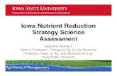 Iowa Nutrient Reduction Strategy Science Assessment · Department of Agricultural and Biosystems Engineering Iowa Nutrient Reduction Strategy – Science Team • Matt Helmers –
