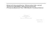 Karst Inventory Standards and Vulnerability Assessment ...Karst Inventory Standards January 31, 2001 iii Preface The Karst Inventory Standards and Vulnerability Assessment Procedures