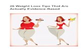 26 Effective Weight Loss Tips.
