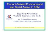 Product-Related Environmental and Social Aspect in SCMcfsd.org.uk/aede/english/14th June 06/C_Hengrasmee... · 2019. 2. 9. · Thai-RoHS voluntary networking initiative (MTEC / EEI)
