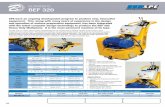 SCARIFIERS BEF 320 · 2018. 5. 26. · The BEF 320 is a robust, self-propelled, hydrostatically-driven machine having inﬁnitely variable speed control to each independent drive