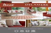 DELAMERE - Carechaircarechair.co.uk/.../uploads/2018/12/Panaz-Delamere.pdf · 2018. 12. 13. · DELAMERE CONTRACT FLAME RETARDANT PRINTED FABRICS Curtains Bedding Upholstery Flame