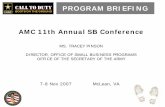AMC 11th Annual SB Conference · 2017. 5. 19. · Women-Owned SB $ 569 7.2% 7.0% HUBZone SB $ 287 3.6% 3.0% Veteran-Owned SB $ 287 3.6% Service-Disabled Veteran-Owned SB $ 75 0.9%