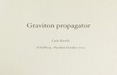 G ra viton propa gat or - Loops 05 · 2005. 11. 9. · carlo rovelli 23 graviton propagator i. Low energy limit. (One component of) the graviton propagator (or the Newton law) appears