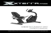 SB2.5 RECUMBENT BIKE - XTERRA Fitness · 2020. 7. 6. · 1 S 2.5 Recumbent ike ATTENTION THIS FITNESS BIKE IS INTENDED FOR RESIDENTIAL USE ONLY AND IS WARRANTED FOR THE APPLICATION.