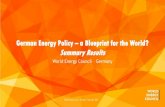 German Energy Policy a Blueprint for the World? Summary Results … · 2020. 5. 26. · German Energiewende serve as a blueprint for the world? Here again, we see a divide between
