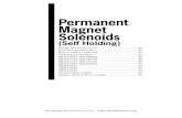 smt.shindengen.co · 2018. 7. 9. · 86 PERMANENT MAGNET (Self Holding) SOLENOIDS 1. Design and Features The permanent magnet solenoids (also known as mag-netic latching or self holding