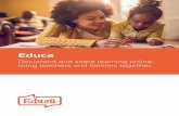 Educa · Educa is a private online platform where teachers and educators can document and share children’s learning with families. Research tells us that when educators, families,