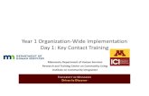 Year 1 Organization-Wide Implementation Day 1: Key Contact … · 2020. 12. 21. · • Identify County Regional Trainer • Identify PCT Trainers • Identify PBS Facilitator •