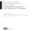 Rules and Regulations for the Classification of Naval Ships · Environmental Conditions Volume 1, Part 5, Chapter 2 Section 1 RULES AND REGULATIONS FOR THE CLASSIFICATION OF NAVAL
