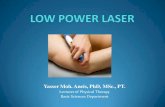 Yasser Moh. Aneis, PhD, MSc., PT.lib.pt.cu.edu.eg/Low Power LASER.pdf · All invisible lasers with average power outputs of 1 mW or less are class I devices. GaAs lasers with wavelengths
