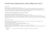 XVR Fast Operation User Manual V3.1 · 2017. 7. 17. · XVR Fast Operation User Manual V3.1 Welcome Thank you for purchasing our XVR! This manual is designed to be a reference tool
