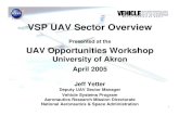 VSP UAV Sector Overview - InnovationLabs ppt/Akron... · UAV Sector GOTChA Chart Improve efficiency of electric-drive propulsion & power technologies Develop real-time detect, and