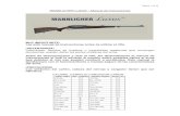 Manual Mannlicher Luxus · 2015. 9. 23. · MANNLICHER LUXUS – Manual de instrucciones MUY IMPORTANTE: Lea esté manual de instrucciones antes de utilizar el rifle. ¡ADVERTENCIA!
