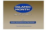 Free Islamic Books Islamic Month.pdfuustice Mufti Muhammad Taqi Usmani ISLAMIC MONTH THE MONTH OF RÂMADÂN THE PHILOSOPHY OF RAMADÂN The Holy Qur'an has expressly told us that the