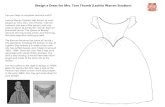 Design a Dress for Mrs. Tom Thumb (Lavinia Warren Stratton) · The Barnum Museum has some of Lavinia’s tiny garments, including the bodice, or top, of a gown. (See below.) It is