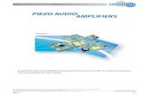 PIEZO AUDIO AMPLIFIERS - RS Components · 2019. 10. 13. · 122 INTRODUCTION PIEZO AUDIO AMPLIFIERS GENERAL OVERVIEW PAA SERIES PAA-LT3469-01 PAA-MAX9788-01 PAA-LM4960SQ-02 PAA-StepUpBTL-01