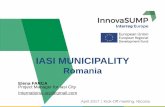 IASI MUNICIPALITY - Interreg Europe...N-E of Romania, Iasi is the second largest city of România; Iași is an important strategic city being located very near to the Eastern Romanian