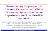 Geostationary Hyperspectral Infrared Constellation: Global ...IASI – GOES West and East (HSS2) Fourth Annual CICS -MD Science Meeting – November 23, 2015 12 • Adds a second Geo-IASI