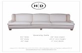 Givenchy Sofa - WordPress.com · 2017. 5. 28. · Givenchy Sofa 85” Wide 39” Deep 40” High 28” Seat Depth 23.5” Arm Height 2” Arm Width phone (415 ) 552 9303 | fax: (415)
