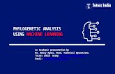 Phylogenetic analysis using Machine learning