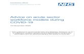 Advice on acute sector workforce models during COVID-19€¦ · 3 | Advice on acute sector workforce models during COVID-19 1. Foreword At the end of July, we asked local NHS systems