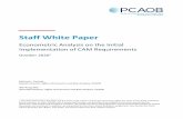 Staff White Paper · 2021. 1. 12. · CAM implementation. Collectively, these two papers provide early evidence on the initial implementation of the CAM requirements. 3 We employ