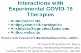 Interactions with Experimental COVID-19 Therapies - e Psihiatrie · 2020. 3. 25. · Liverpool Drug Interactions Croup Interactions with Experimental COVID-19 Therapies Charts updated