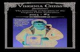 VIRGINIA CHESS · 2013. 9. 8. · The Virginia Chess Federation (VCF) is a non-profit organization for the use of its members. Dues for regular adult membership are $10/yr. Junior